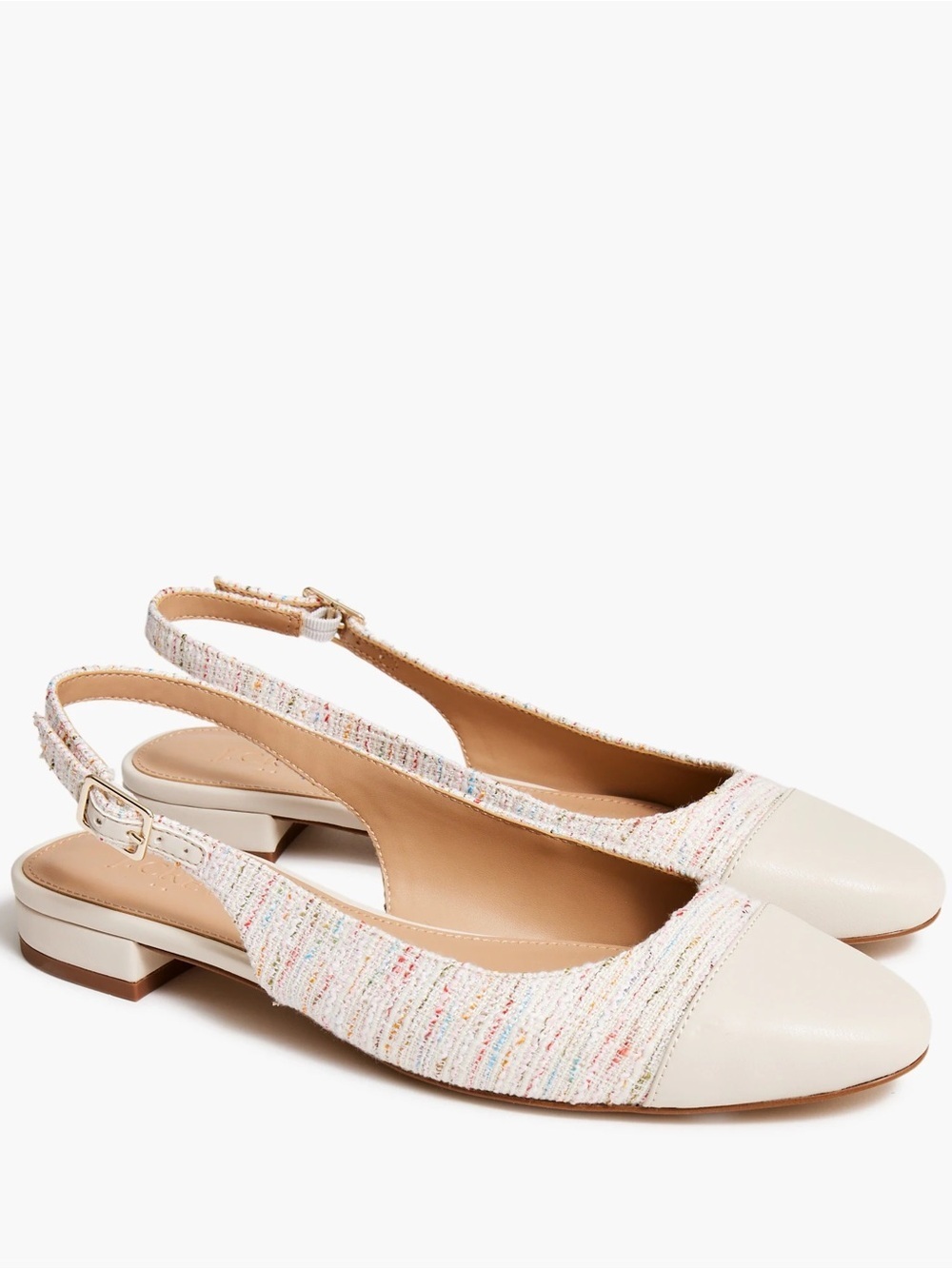 J.Crew Tweed Slingbacks With Cap Toe (9)